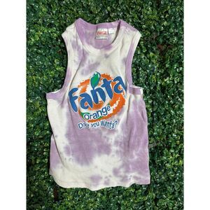 Y2K Coca Cola Fanta Purple Tank Size Small